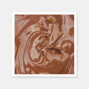 Melted Chocolate Texture Napkin