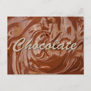 Melted Chocolate Texture Postcard