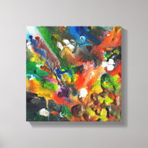 Melted Crayon Art Canvas