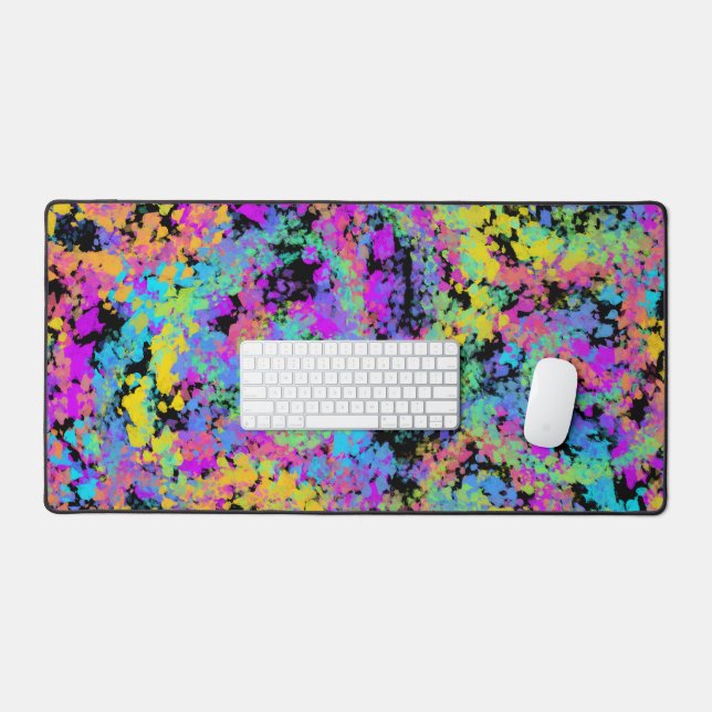 melted crayon multicolor : desk mat (Keyboard & Mouse)