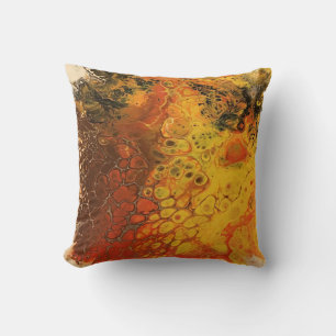 Melted Crayon Series - Butterfly - Acrylic Pour as Cushion