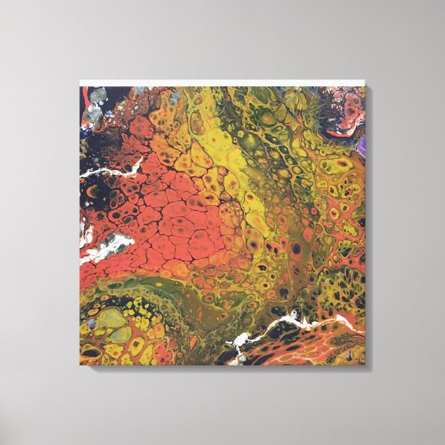 Melted Crayon Series - Dry Land as Canvas Print (Front)