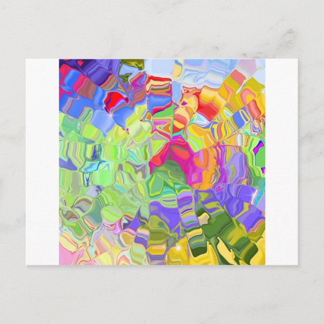 Melted Crayons Postcard (Front)