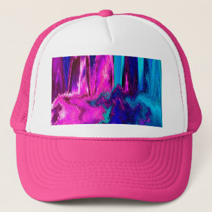 Melted Glitch (Pink & Teal) Trucker Hat