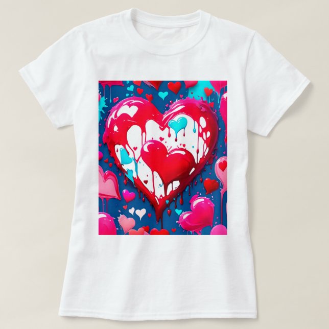 Melted hearts T-Shirt (Design Front)