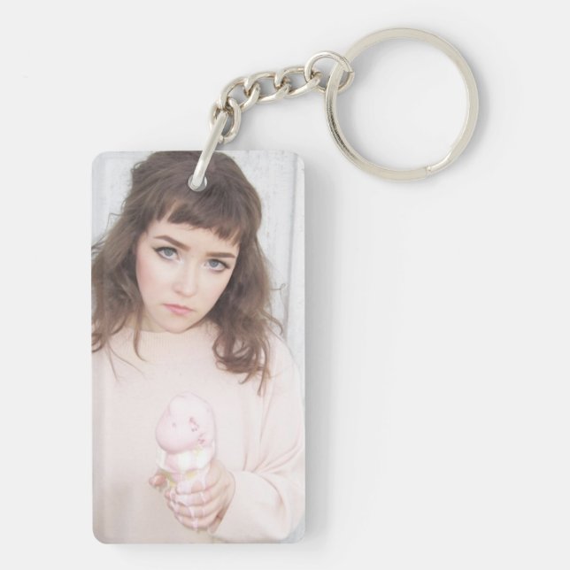 Melted Ice Cream Cone and Girl Key Ring (Back)