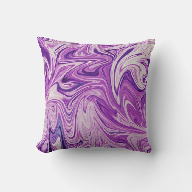 Melted lava abstract art cushion (Front)