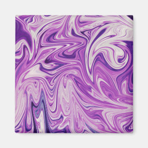 Melted lava abstract art magnet