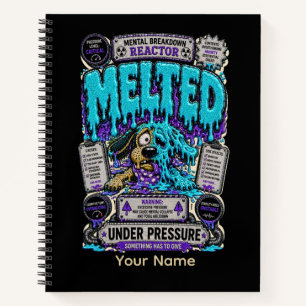 Melted Under Pressure Funny Spreadsheet Humour  Notebook