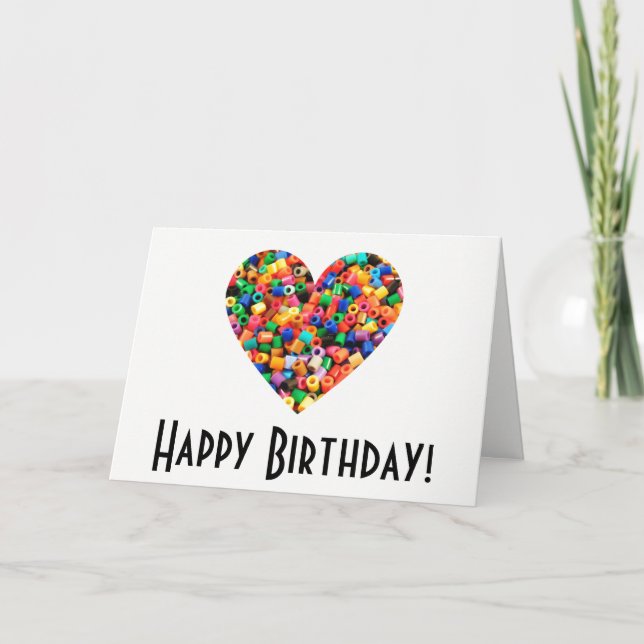 Melting Bead Lover Birthday Card (Front)