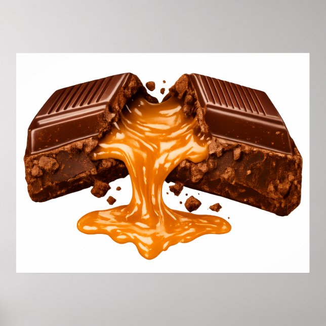 Melting Caramel Chocolate Poster (Front)