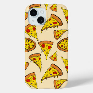 Melting Cheese Pizza Pattern iPhone 15 Case
