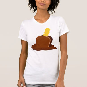 Melting Chocolate Popsicle Stick T-Shirt