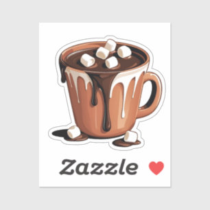Melting Chocolate Volcano Fantasy sticker