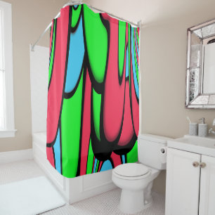 Melting Colours Shower Curtain