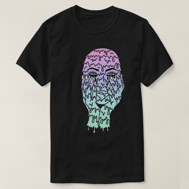 Melting Face Premium  T-Shirt (Design Front)