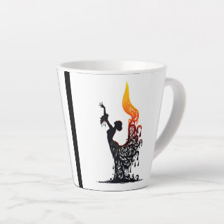 Melting Flamenco Dancer  Latte Mug