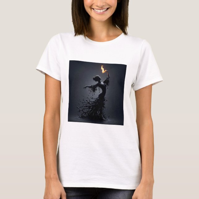 Melting Flamenco Dancer  T-Shirt (Front)