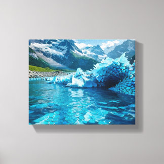 "Melting Ice Crisis" Canvas Print