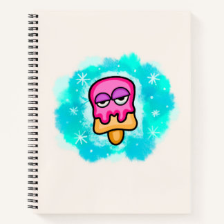 Melting Icecream Graffiti Spiral Notebook