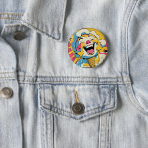 Melting Joy – Ice Cream Pop Art Explosion 6 Cm Round Badge