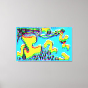 Melting Memphis Vibes III Canvas Print