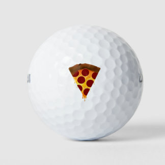 melting pepperoni pizza slice golf balls