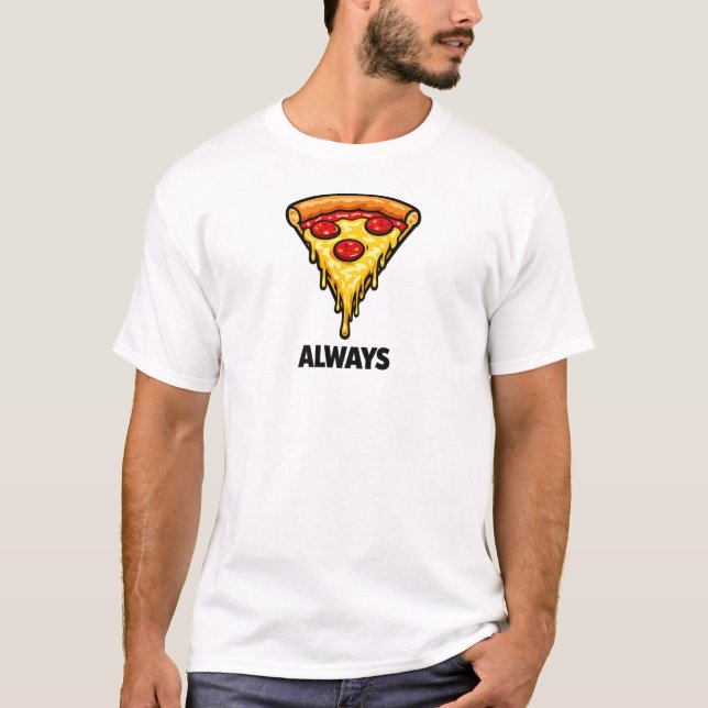 Melting Pepperoni Pizza Slice T-Shirt (Front)