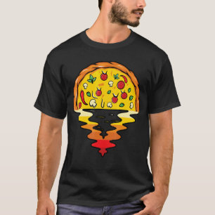 Melting Pizza Sunset Pizzaholic Dripping Pizza Sli T-Shirt