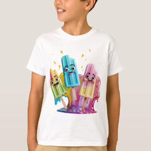 Melting popsicles in summer with quirky expression T-Shirt