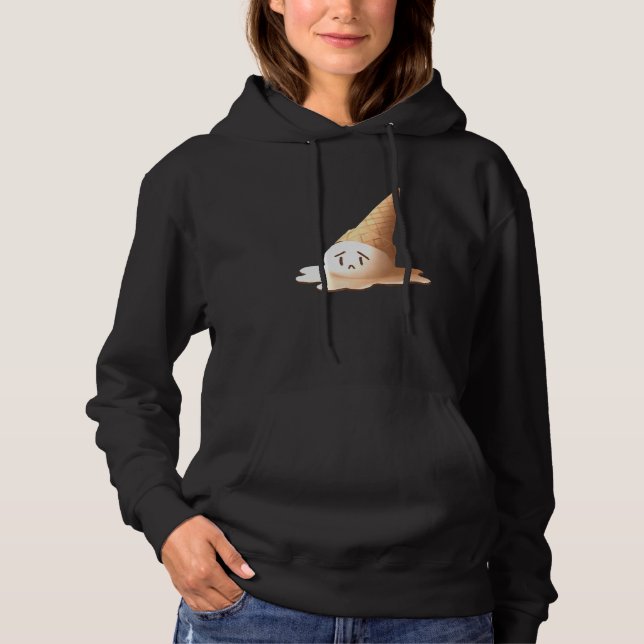 Melting Sad Ice Cream Hoodie (Front)