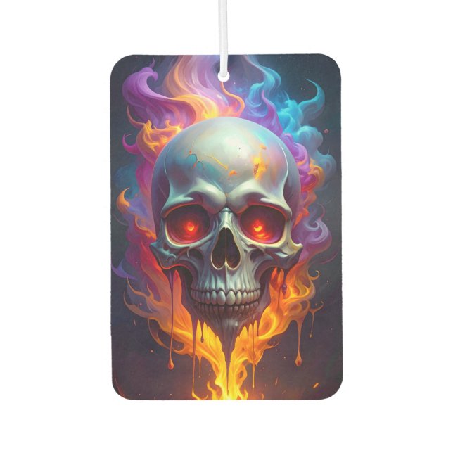 Melting Skull Car Air Freshener (Front)