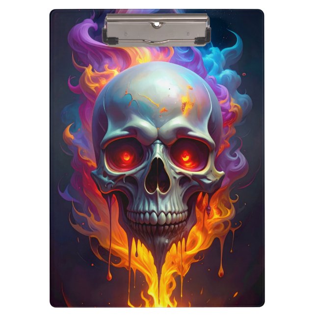 Melting Skull Clipboard (Front)