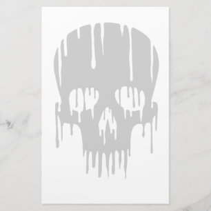 Melting Skull Stationery