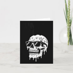 Melting skull sunglasses funny summer heatwave card