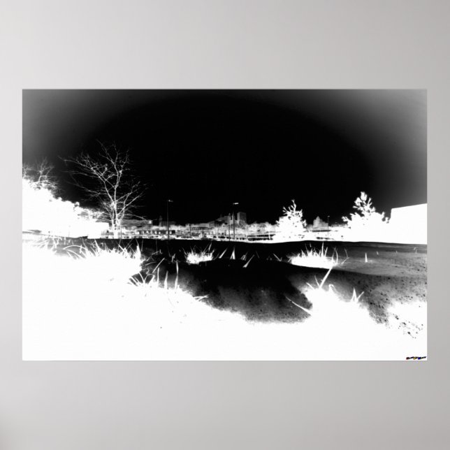 Melting Snow - negative Poster (Front)