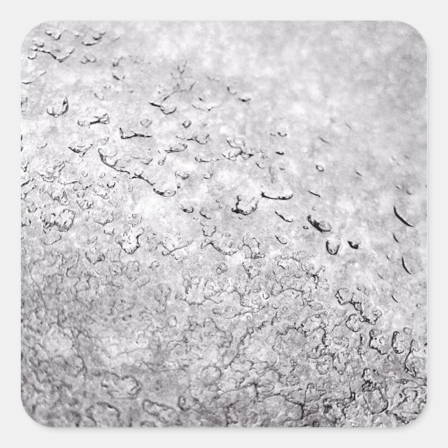 Melting Snow Square Sticker (Front)