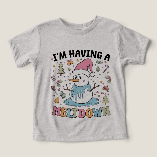 Melting Snowman Holiday Humour (Design Front)