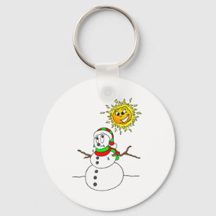 Melting Snowman Key Ring