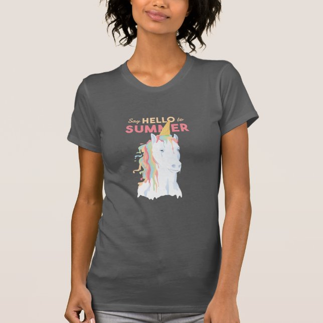 Melting Summer Unicorn T-Shirt (Front)