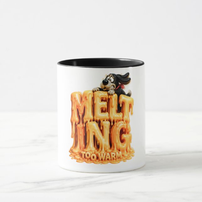 Melting Too Warm Funny T-Shirt Mug (Center)
