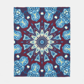 Melting watercolor colourful symmetrical pattern.  fleece blanket
