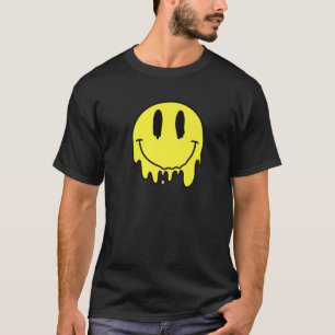 Melting Yellow Smile Funny Smiling Melted Dripping T-Shirt