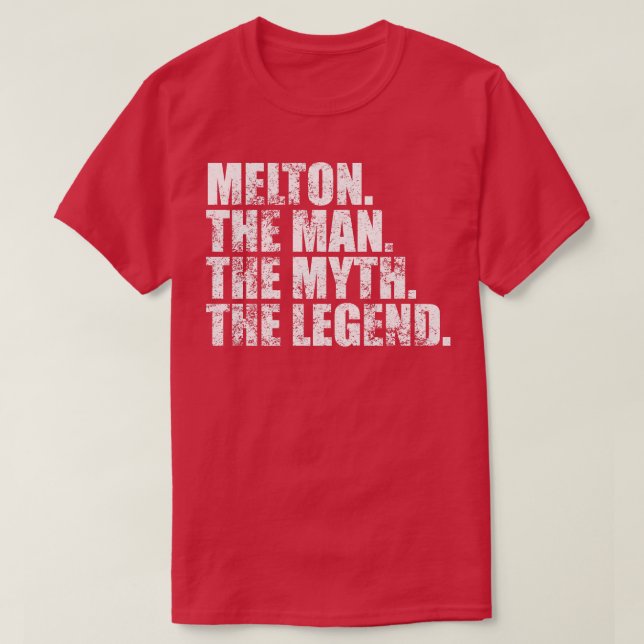 MeltonMelton Family name Melton last Name Melton S T-Shirt (Design Front)