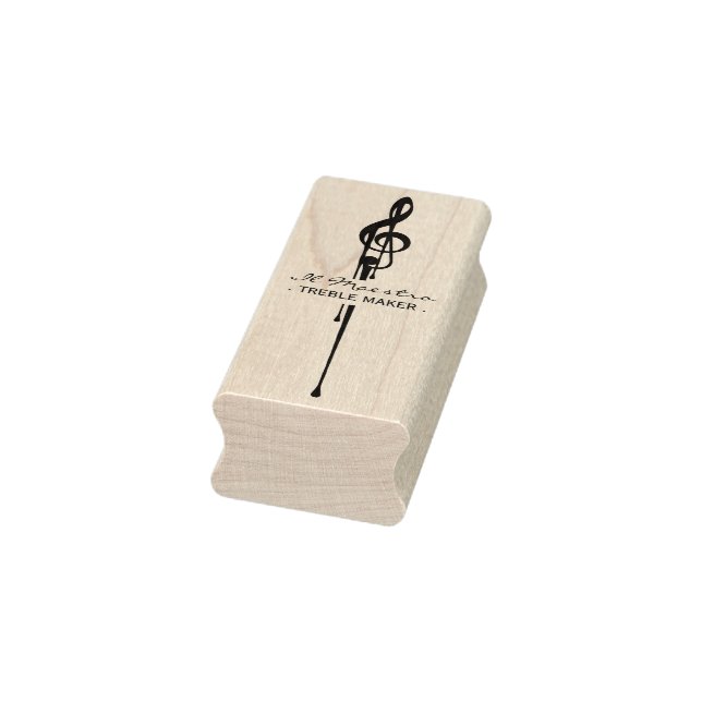 MELTPOINT Black G-Clef Maestro Treble Maker Rubber Stamp (Stamp)