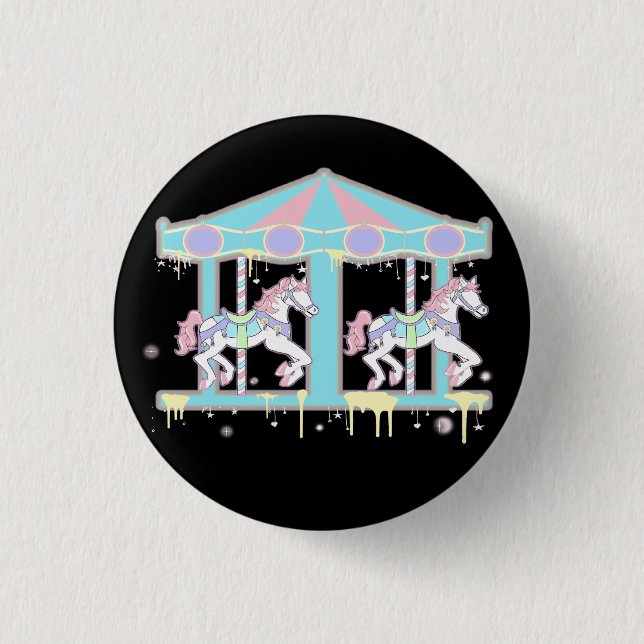Melty Merry-Go-Round Button - Button (Front)