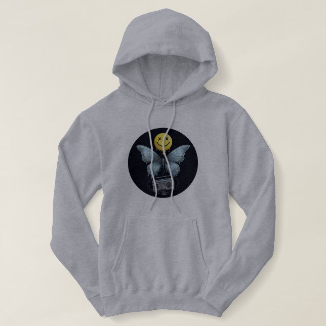 Melty Smile Butterfly Hoodie 🦋🎶 (Design Front)