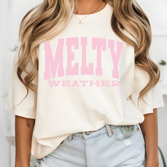 Melty Weather Summer Vibes Shirt, Beach Vacation T-Shirt (melty weather shirt, summer vibes t-shirt, beachy vibes shirt, vacation shirt, summer graphic tee,)