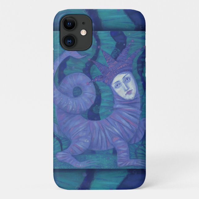 Melusine, Melusina, fantasy, surreal, water spirit Case-Mate iPhone Case (Back)