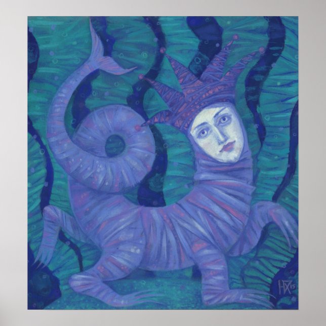 Melusine, Melusina, fantasy, surreal, water spirit Poster (Front)